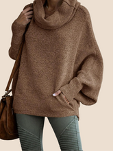 Women's Cowl Neck Pullover Sweaters with Pockets (Buy 2 Free Shipping)