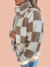 Women's Checkered Sherpa Fleece Jacket (Buy 2 Free Shipping)