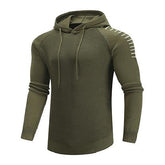 Men's Pullover Solid Color Patchwork Hooded Sweater Casual Daily Outdoor