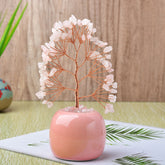 Colorful Apple Porcelain Crystal Fortune Tree