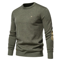 Men's Casual Crew Neck Pullover Knit Sweater