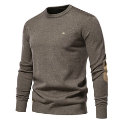 Men's Casual Crew Neck Pullover Knit Sweater