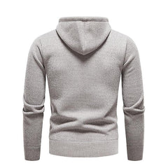 Men's Chenille Basic Casual Pullover Hooded Sweater