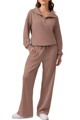 Women's Oversized Sweatshirt Wide Leg Pants Two Piece Set (Buy 2 Free Shipping)